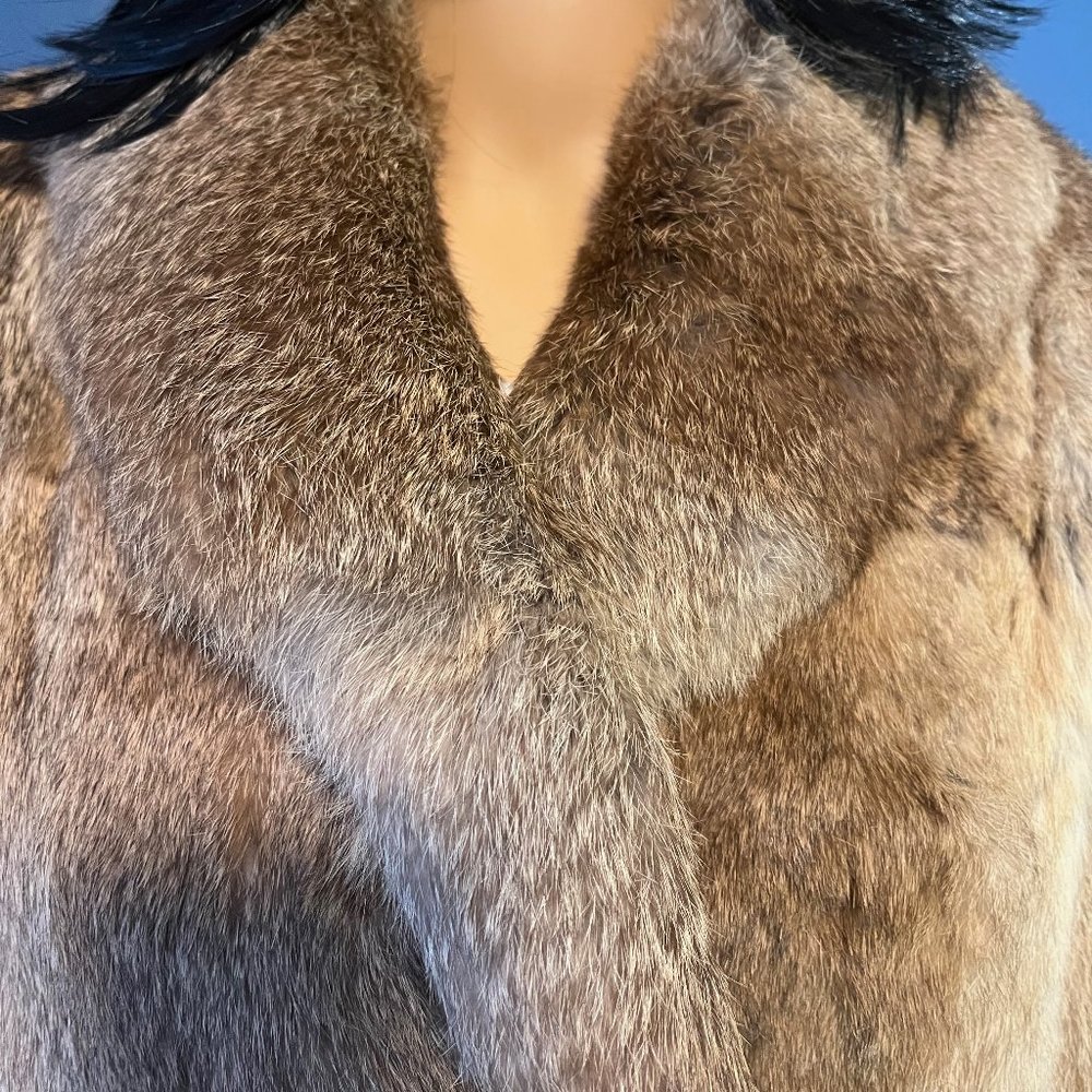 VINTAGE RABBIT FUR COAT